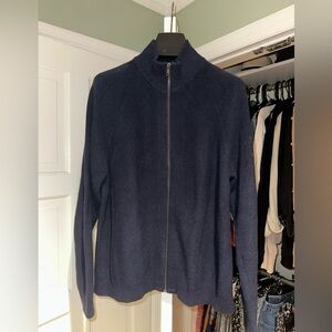 Men’s Banana Republic Navy Blue Zip-Up Sweater (L)